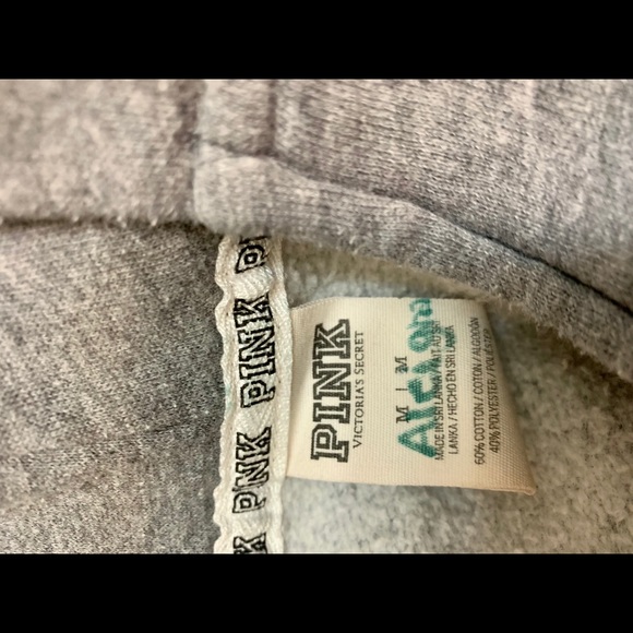 Victoria’s Secret LOVE PINK grey sweatshirt - Picture 4 of 4